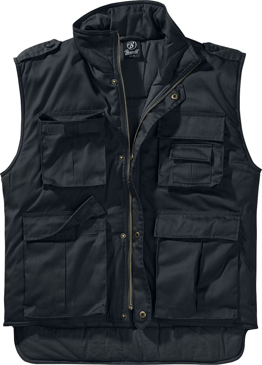 Veste Sans Manches  de Brandit - Veste Ranger - S à 4XL - pour Homme - noir - Brandit