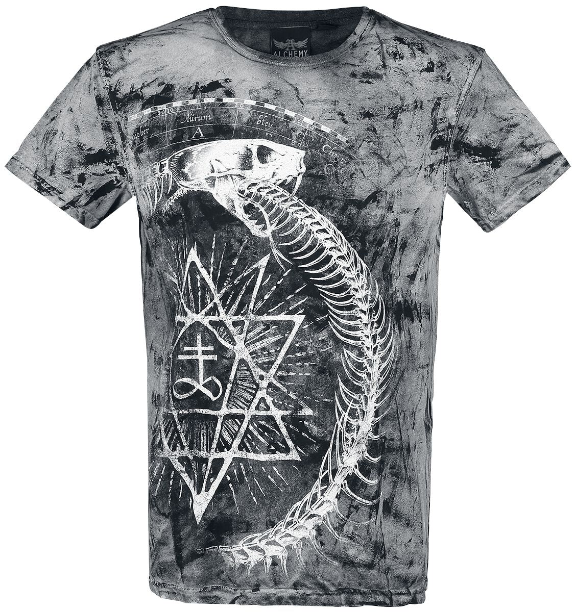 T-Shirt Manches courtes Gothic de Alchemy England - Ouroboros Snake - S à 4XL - pour Homme - noir - Alchemy England