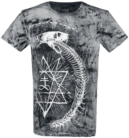 T-Shirt Manches courtes Gothic de Alchemy England - Ouroboros Snake - S à 4XL - pour Homme - noir - Alchemy England