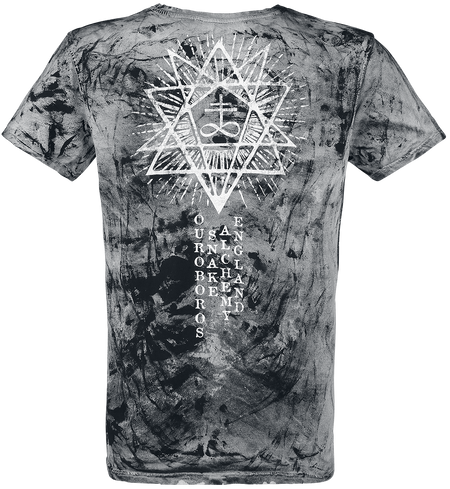 T-Shirt Manches courtes Gothic de Alchemy England - Ouroboros Snake - S à 4XL - pour Homme - noir - Alchemy England - View 2