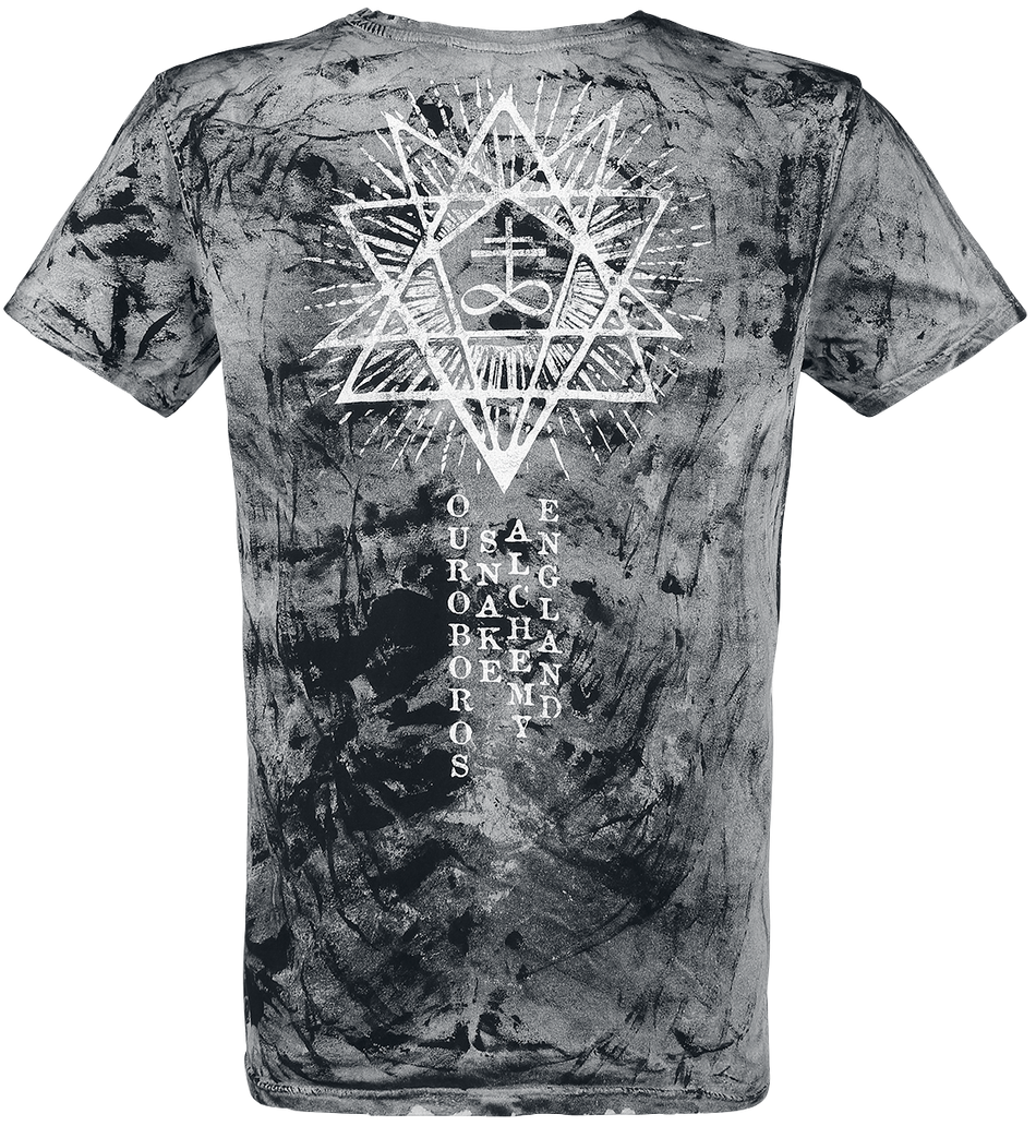 T-Shirt Manches courtes Gothic de Alchemy England - Ouroboros Snake - S à 4XL - pour Homme - noir - Alchemy England - View 2