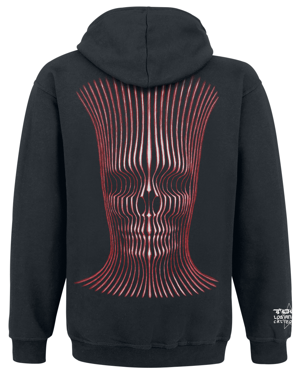 Sweat-shirt zippé à capuche  de Tool - Grid Skull - S à XXL - pour Homme - noir - Tool - View 2