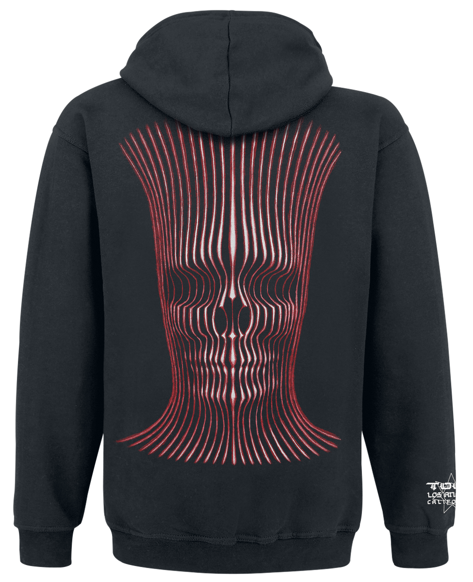 Sweat-shirt zippé à capuche  de Tool - Grid Skull - S à XXL - pour Homme - noir - Tool - View 2