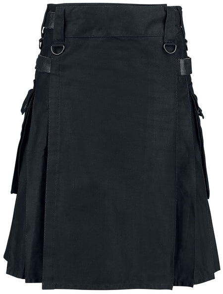 Jupe mi-longue Gothic de Altana Industries - Kilt Noir - S à XXL - pour Homme - noir - Altana Industries