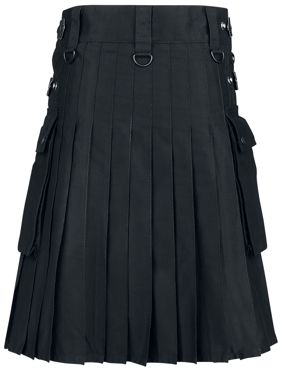 Jupe mi-longue Gothic de Altana Industries - Kilt Noir - S à XXL - pour Homme - noir - Altana Industries - View 2