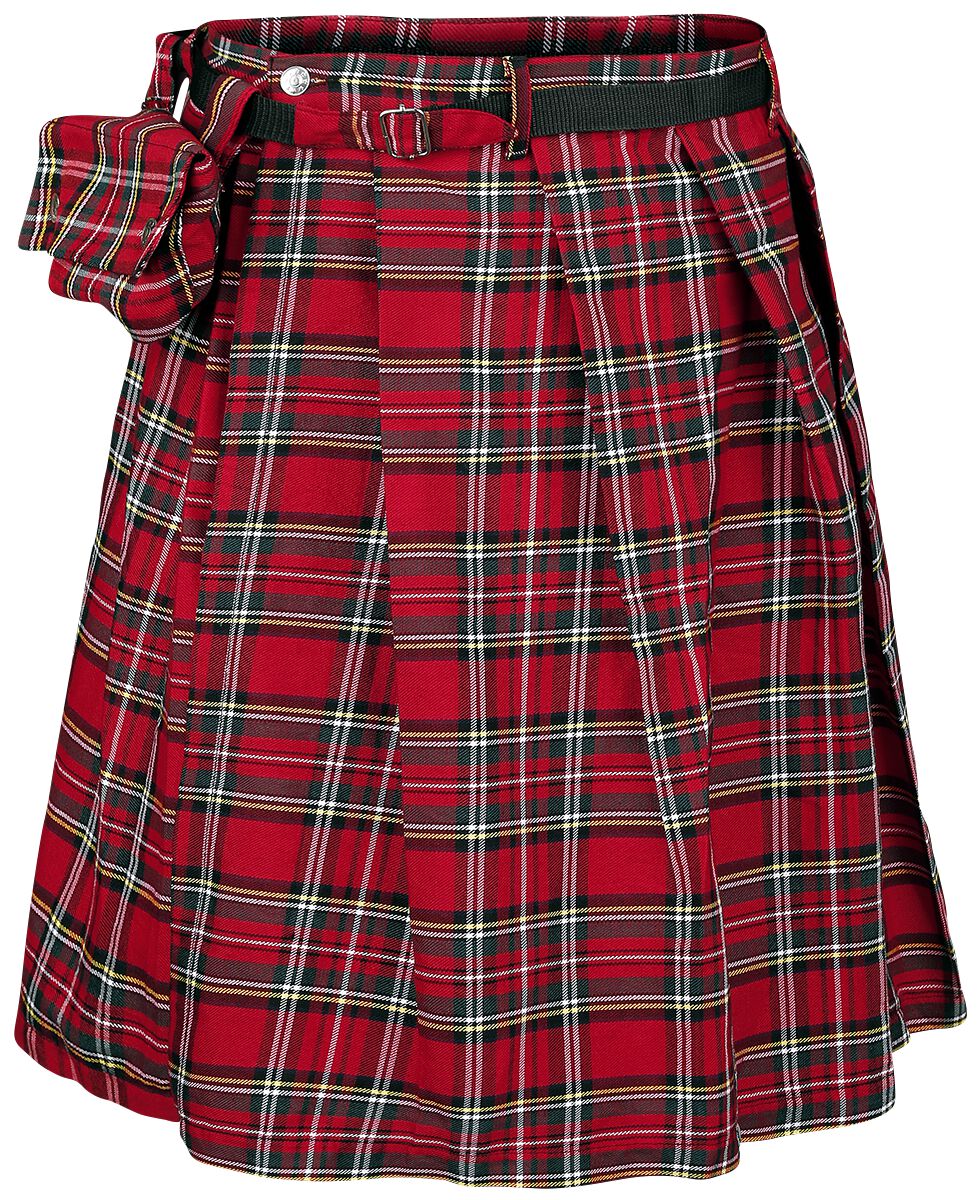 Jupe mi-longue Gothic de Banned Alternative - Kilt Fear Is Over - S à 3XL-4XL - pour Homme - rouge - Banned Alternative