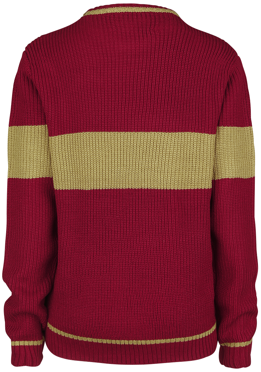 Pull tricoté  de Harry Potter - Gryffondor - Quidditch - S à XL - pour Femme - rouge/jaune - Harry Potter - View 2