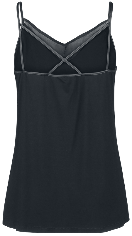 Top  de Outer Vision - Merce - S à XL - pour Femme - noir - Outer Vision - View 2