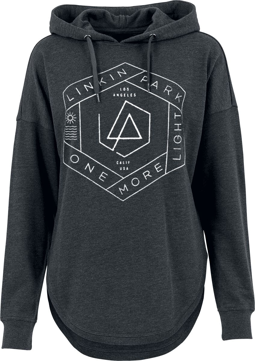 Sweat-shirt à capuche  de Linkin Park - One More Light - S à XL - pour Femme - anthracite chiné - Linkin Park