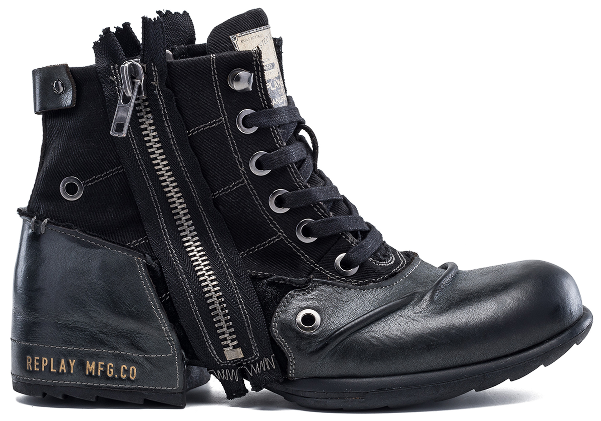 Bottes  de Replay Footwear - Clutch - EU41 à EU46 - pour Homme - noir - Replay Footwear - View 2