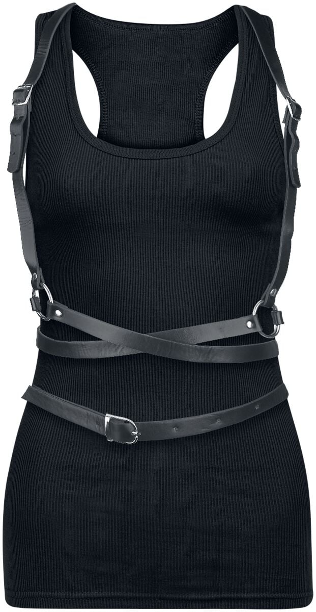 Harnais Gothic de Banned Alternative - Rhune Harness - pour Femme - noir - Banned Alternative