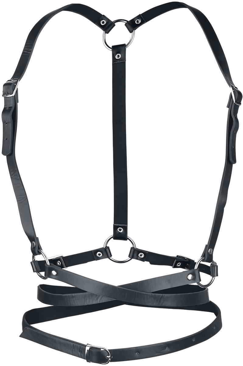 Harnais Gothic de Banned Alternative - Rhune Harness - pour Femme - noir - Banned Alternative - View 2