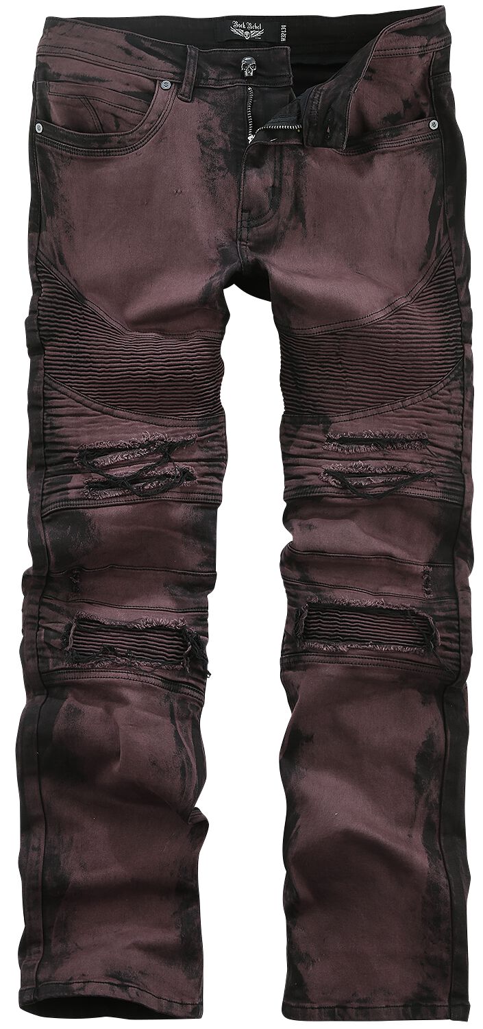 Jean  de Rock Rebel by EMP - Pete - W30L32 à W34L34 - pour Homme - rouge - Rock Rebel by EMP
