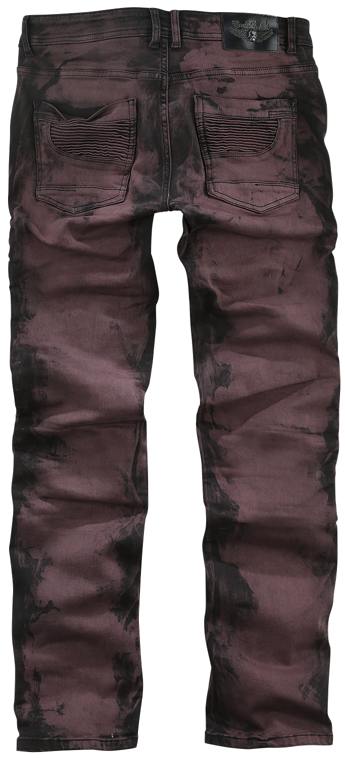 Jean  de Rock Rebel by EMP - Pete - W30L32 à W34L34 - pour Homme - rouge - Rock Rebel by EMP - View 2