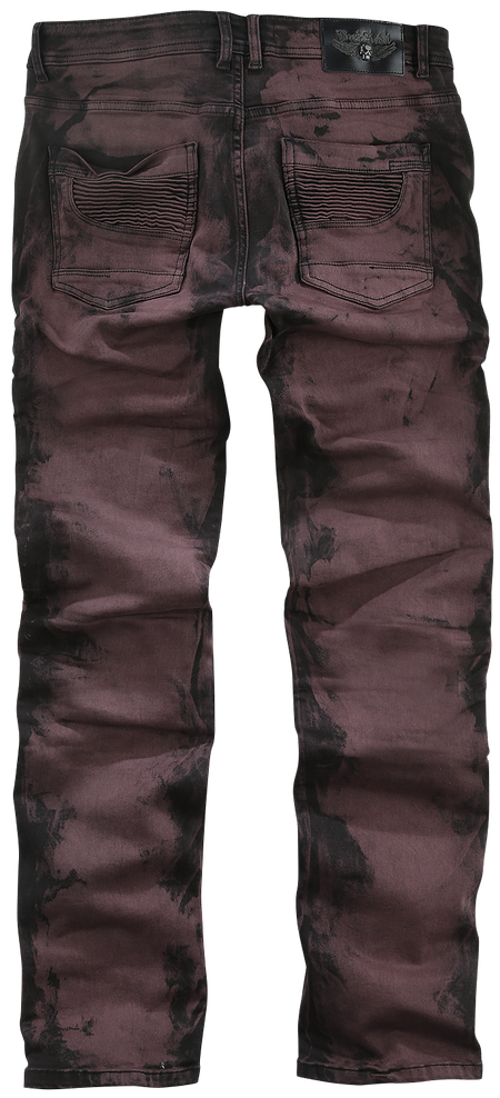 Jean  de Rock Rebel by EMP - Pete - W30L32 à W34L34 - pour Homme - rouge - Rock Rebel by EMP - View 2