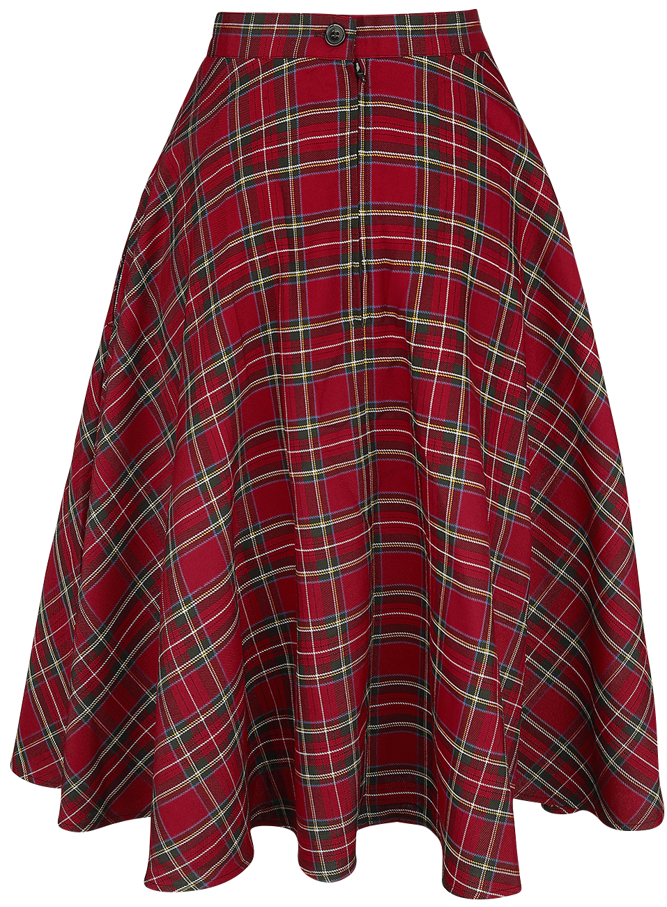 Jupe mi-longue Rockabilly de Hell Bunny - Jupe Irvine - XS à 4XL - pour Femme - rouge - hell bunny - View 2