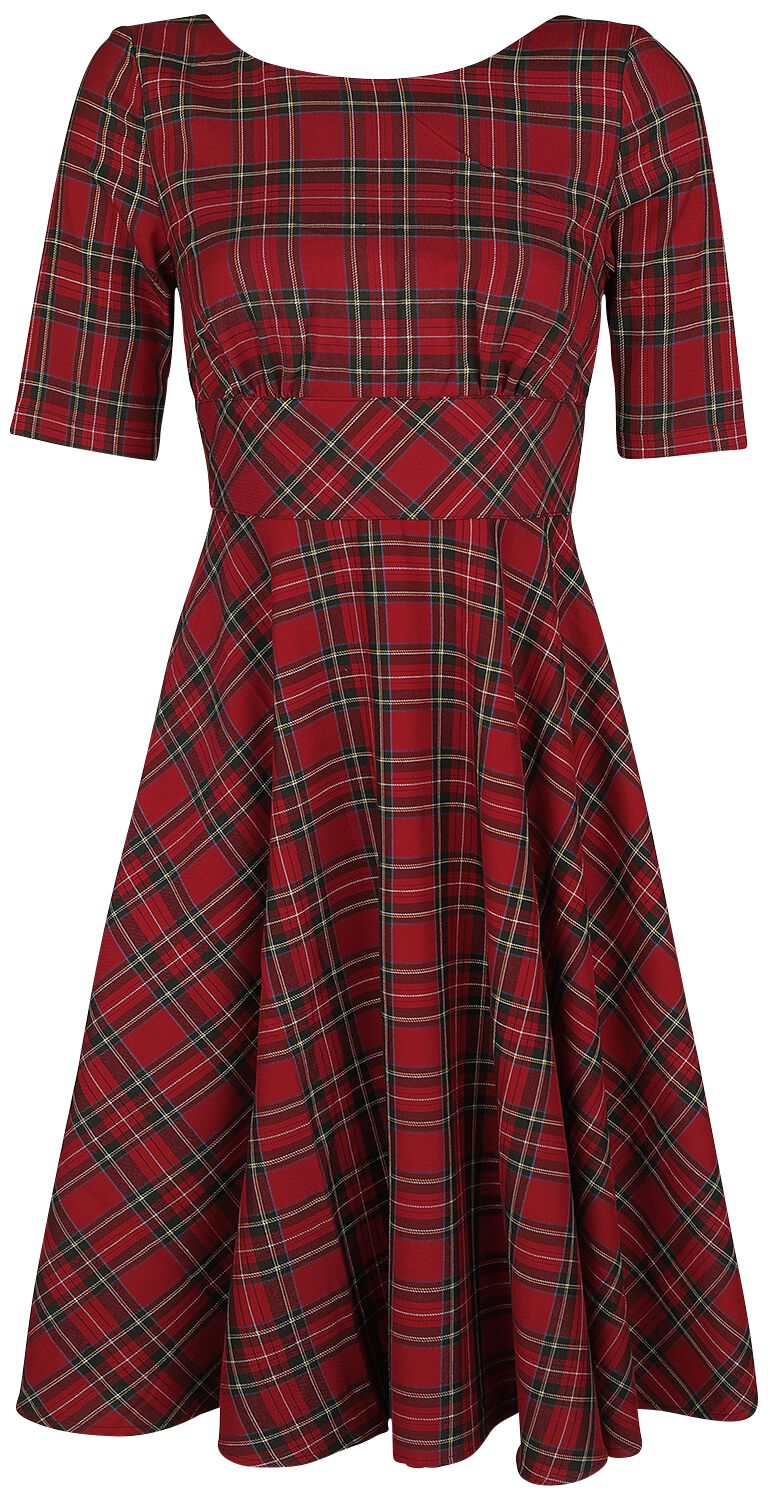 Robe mi-longue  de Hell Bunny - Robe Années 50 Irvine - XS à 4XL - pour Femme - rouge - hell bunny