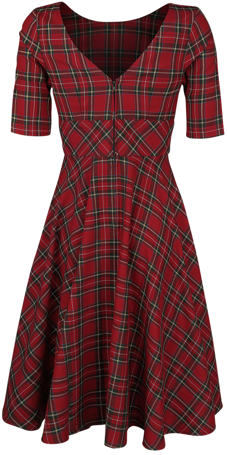 Robe mi-longue  de Hell Bunny - Robe Années 50 Irvine - XS à 4XL - pour Femme - rouge - hell bunny - View 2
