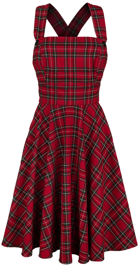 Robe mi-longue  de Hell Bunny - Robe Salopette Irvine - XS à 4XL - pour Femme - rouge - hell bunny - View 2