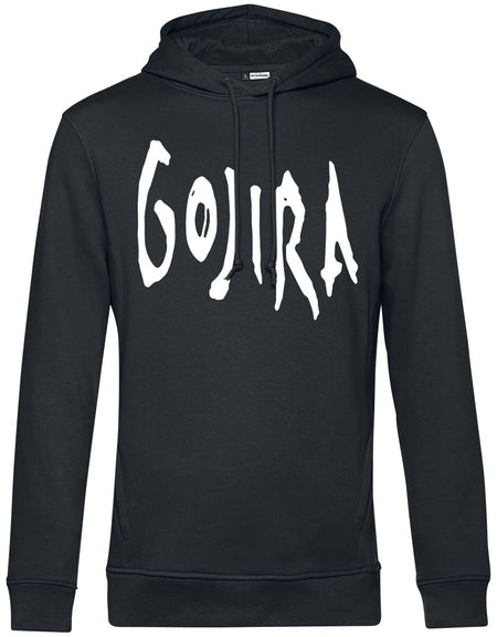 Sweat-shirt à capuche  de Gojira - Woodblock Whales - S à XXL - pour Homme - noir - Gojira