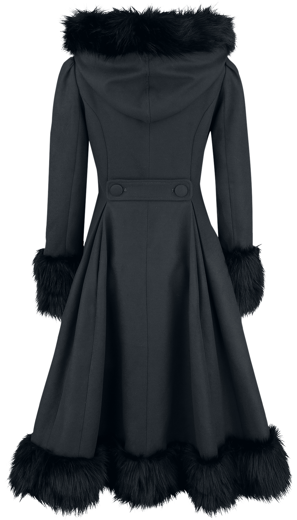 Manteaux Rockabilly de Hell Bunny - Manteau Elvira - XS à 4XL - pour Femme - noir - hell bunny - View 2