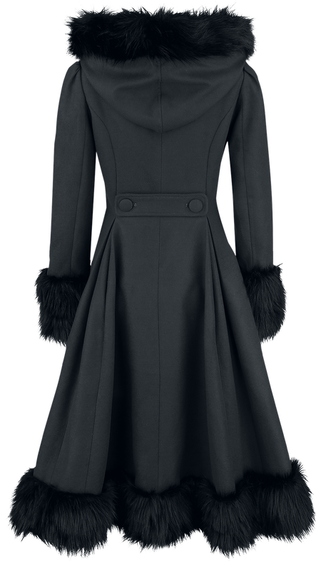 Manteaux Rockabilly de Hell Bunny - Manteau Elvira - XS à 4XL - pour Femme - noir - hell bunny - View 2