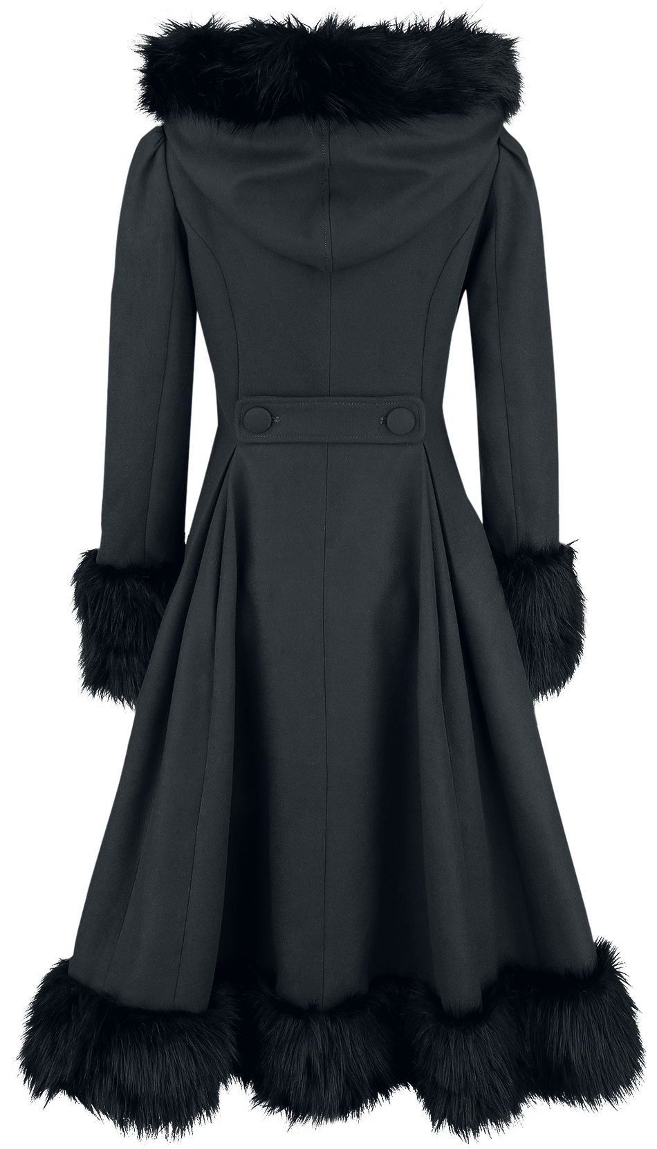 Manteaux Rockabilly de Hell Bunny - Manteau Elvira - XS à 4XL - pour Femme - noir - hell bunny - View 2