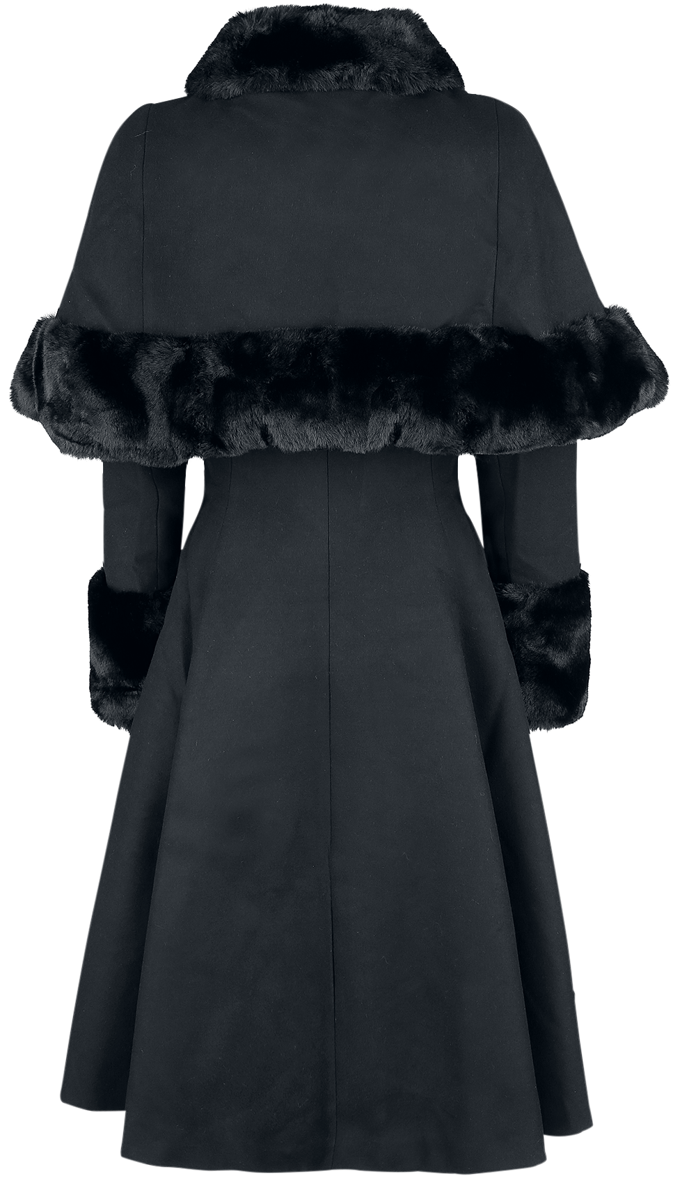 Manteaux Rockabilly de Hell Bunny - Manteau Capulet - XS à 4XL - pour Femme - noir - hell bunny - View 2