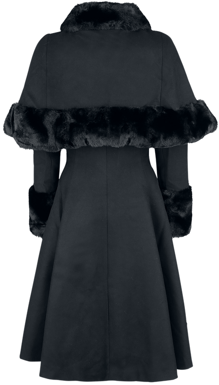 Manteaux Rockabilly de Hell Bunny - Manteau Capulet - XS à 4XL - pour Femme - noir - hell bunny - View 2