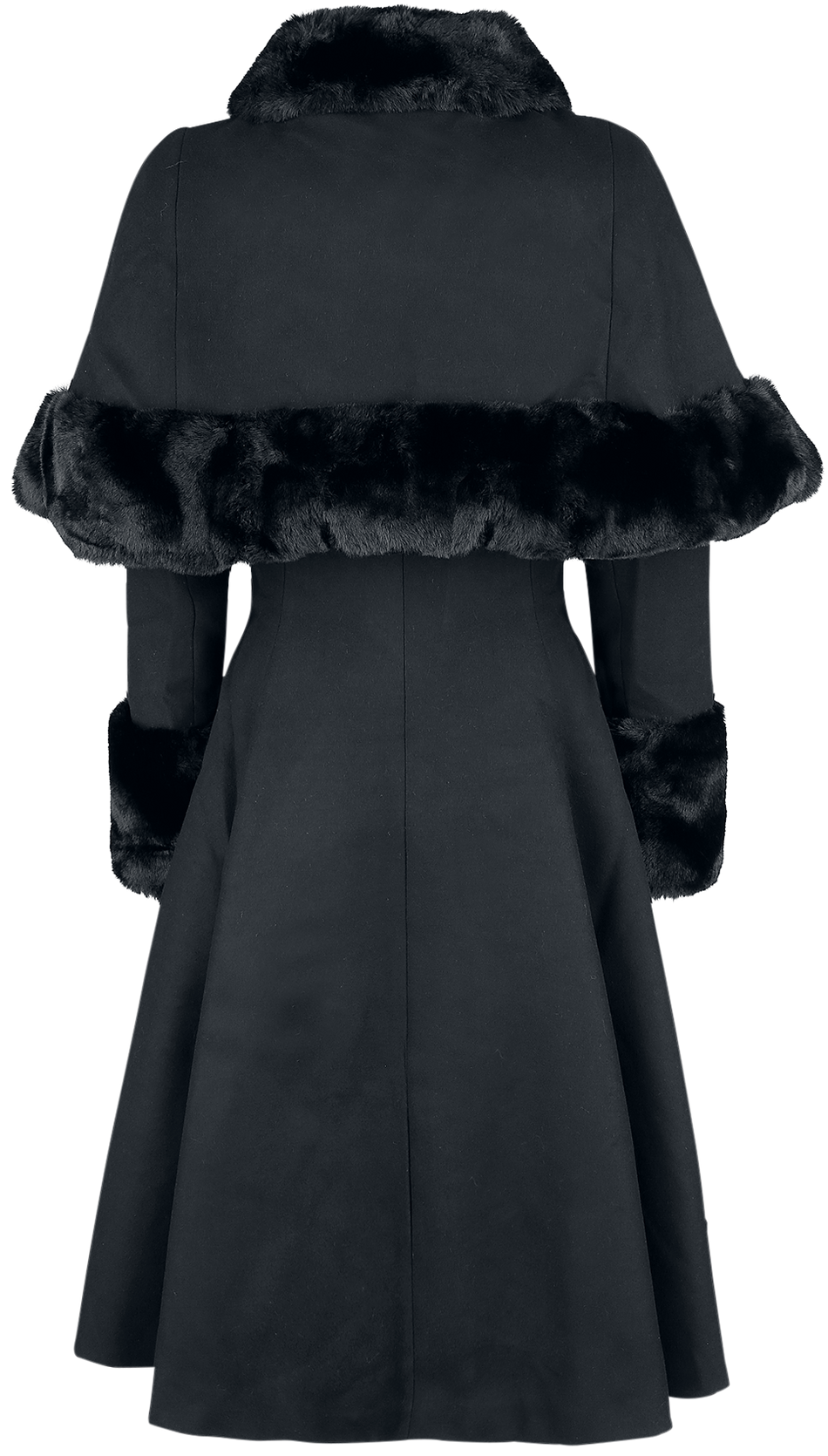 Manteaux Rockabilly de Hell Bunny - Manteau Capulet - XS à 4XL - pour Femme - noir - hell bunny - View 2