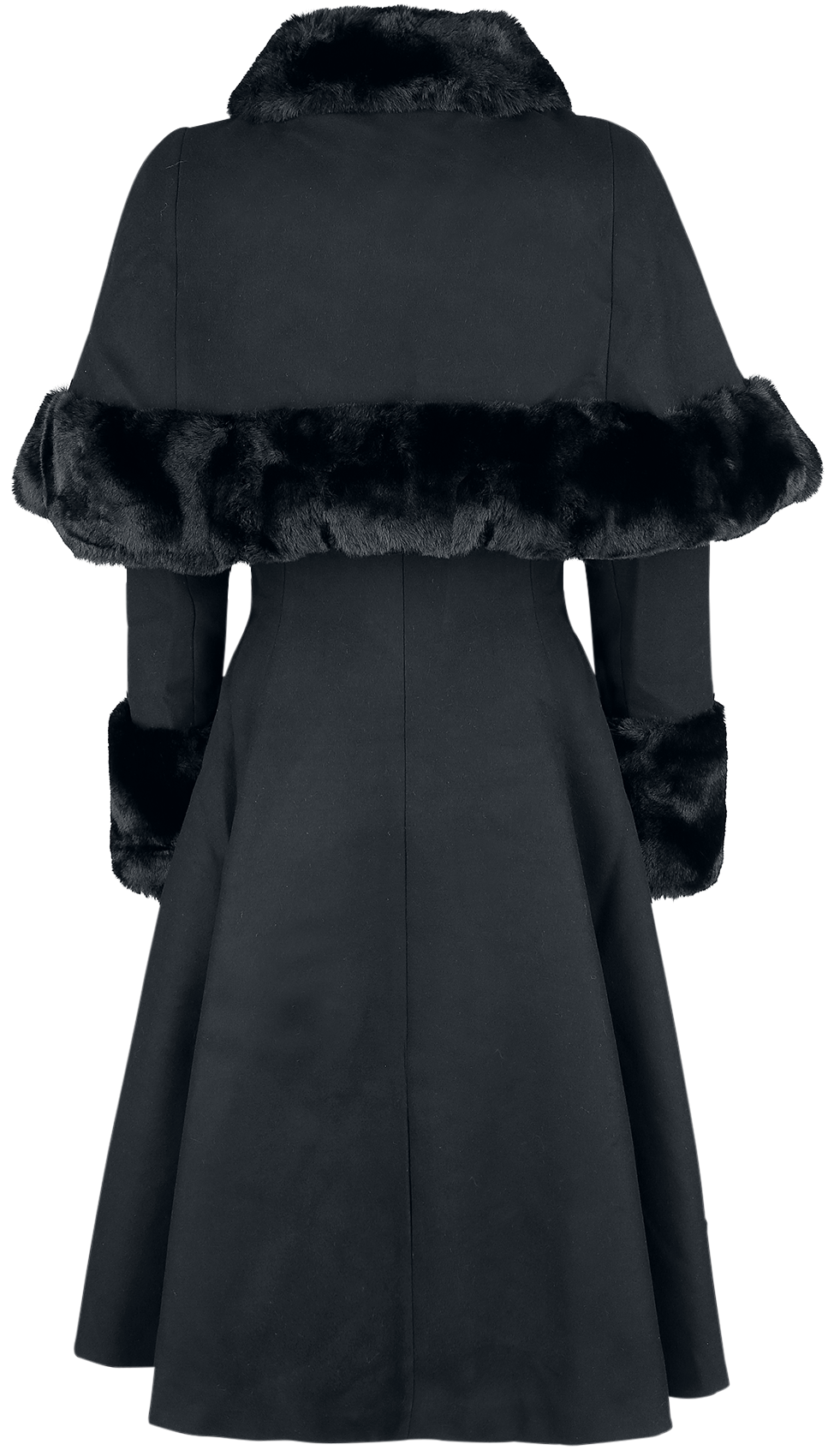 Manteaux Rockabilly de Hell Bunny - Manteau Capulet - XS à 4XL - pour Femme - noir - hell bunny - View 2