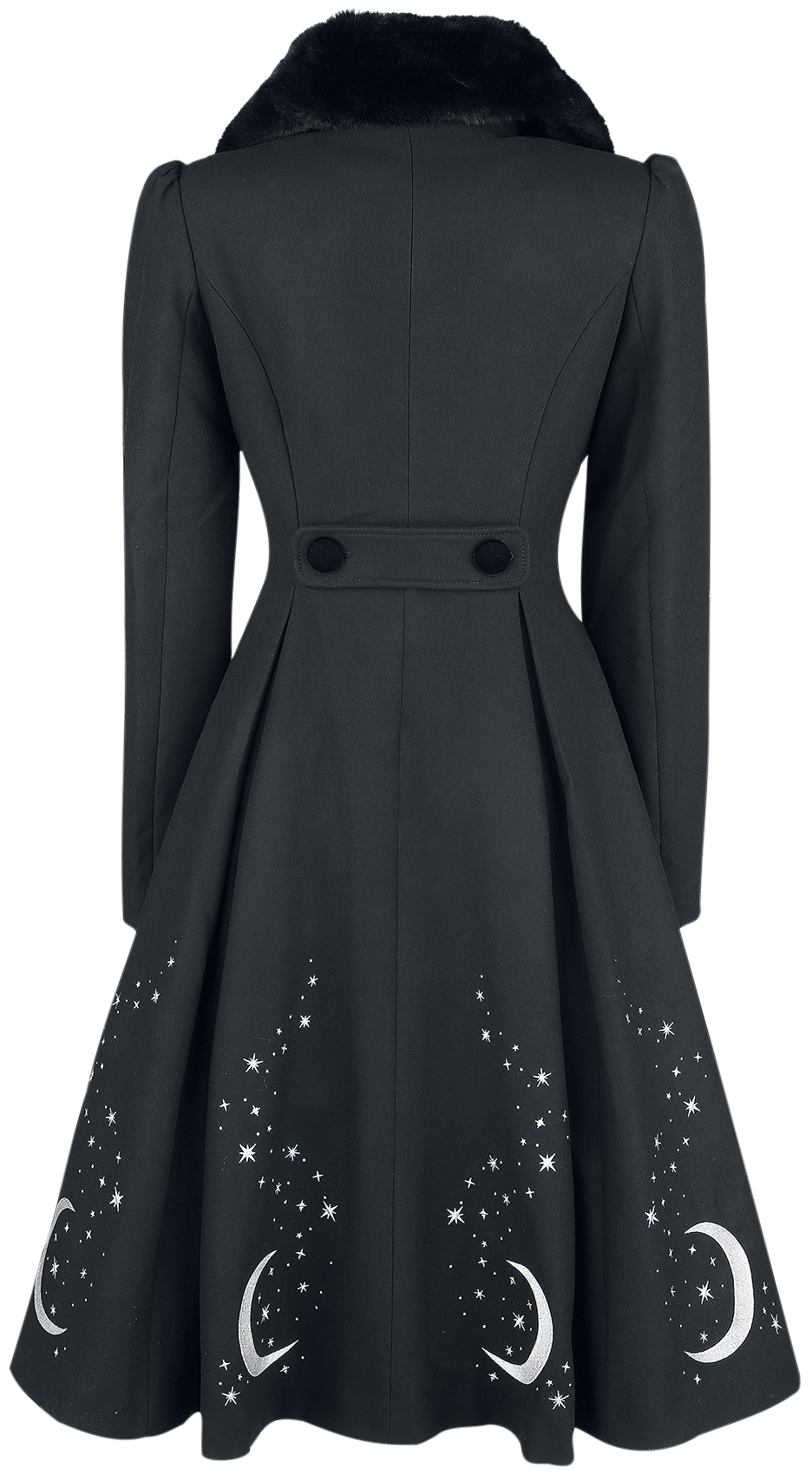 Manteaux Rockabilly de Hell Bunny - Manteau Interstellar - XS à 4XL - pour Femme - noir - hell bunny - View 2