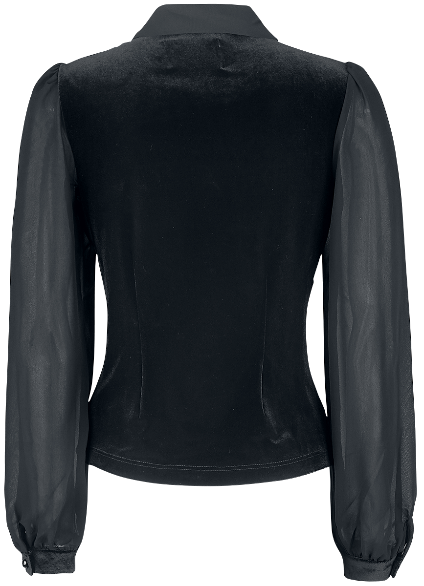 Chemisier Rockabilly de Hell Bunny - Haut Gabriella - XS à 4XL - pour Femme - noir - hell bunny - View 2