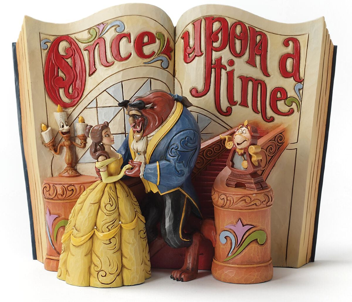 Statuette Disney de La Belle Et La Bête - Love Endures (Statuette Storybook La Belle Et La Bête) - pour Indifférent - multicolore - La Belle Et La Bête