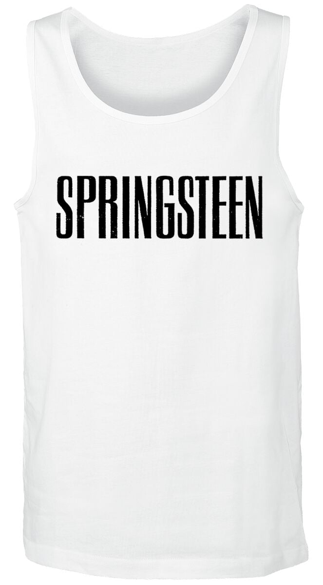 Débardeur  de Bruce Springsteen - Logo - L à XXL - pour Homme - blanc - Bruce Springsteen