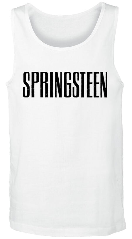 Débardeur  de Bruce Springsteen - Logo - XL à XXL - pour Homme - blanc - Bruce Springsteen