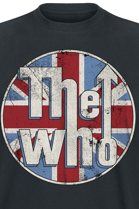 T-Shirt Manches courtes  de The Who - Distressed Union Jack - M à XXL - pour Homme - noir - The Who - View 2