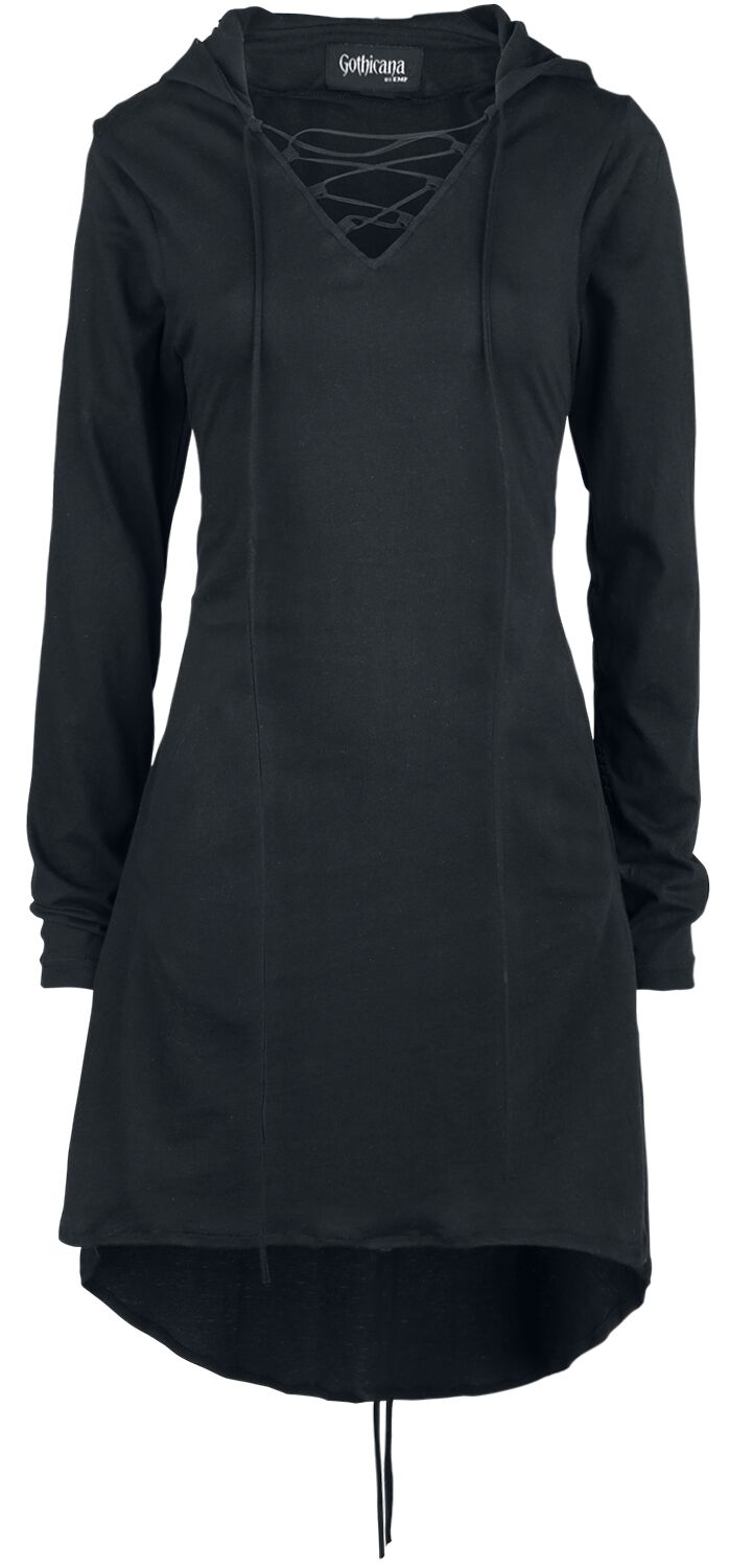 Robe mi-longue Gothic de Gothicana by EMP - Angels Fall - S à XXL - pour Femme - noir - Gothicana by EMP