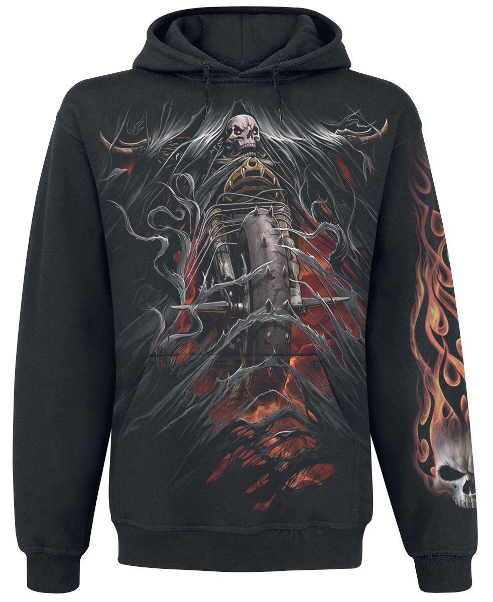 Sweat-shirt à capuche Gothic de Spiral - Bike Life - S à XXL - pour Homme - noir - Spiral