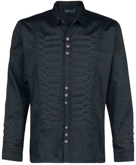 Chemise manches longues Gothic de Gothicana by EMP - Counterplay - S à XXL - pour Homme - noir - Gothicana by EMP