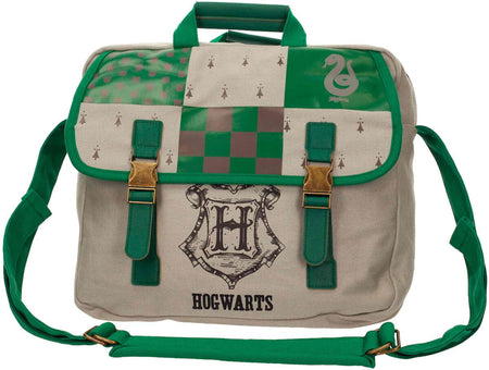 Sac à bandoulière  de Harry Potter - Serpentard - pour Unisexe - vert/blanc cassé - Harry Potter
