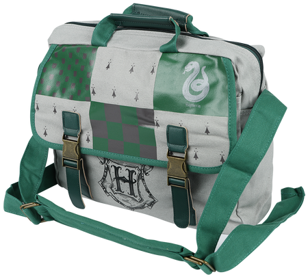 Sac à bandoulière  de Harry Potter - Serpentard - pour Unisexe - vert/blanc cassé - Harry Potter - View 2