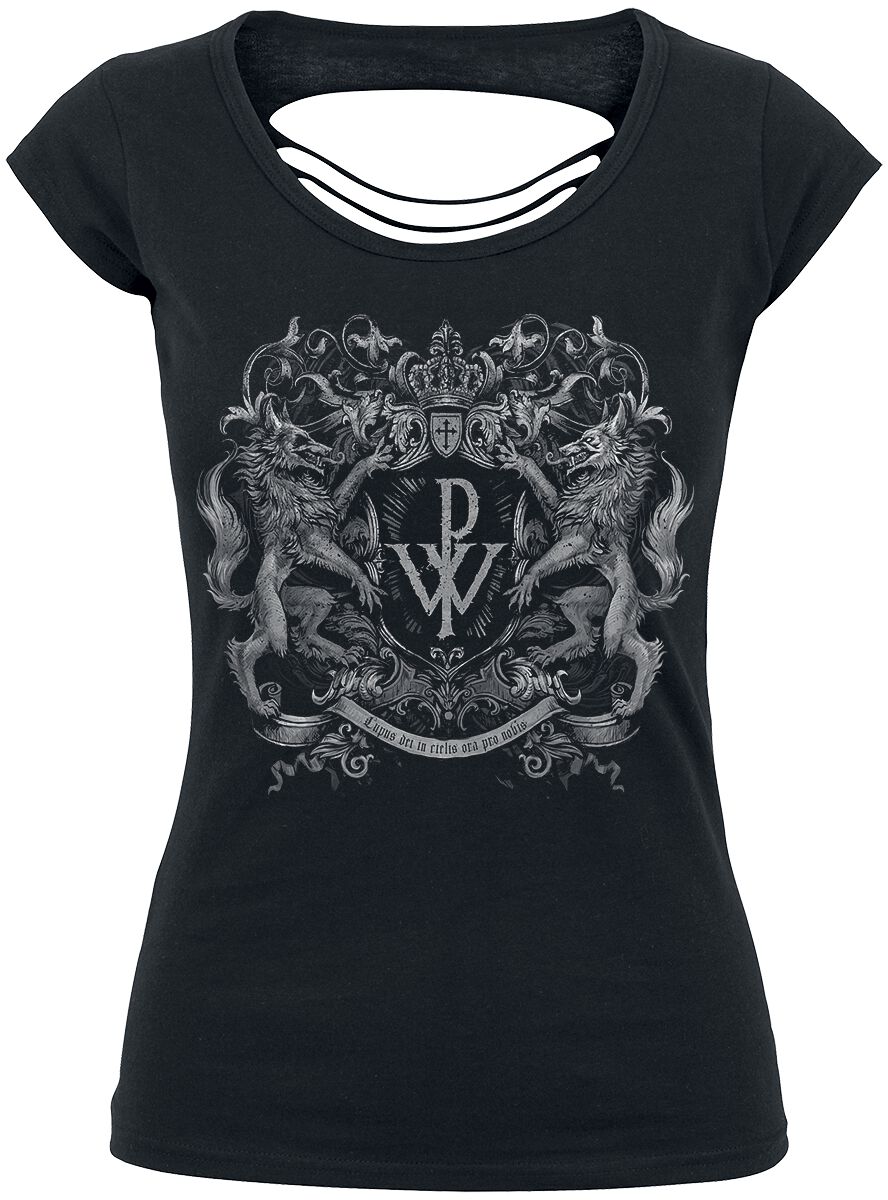 T-Shirt Manches courtes  de Powerwolf - Crest - S à XL - pour Femme - noir - Powerwolf