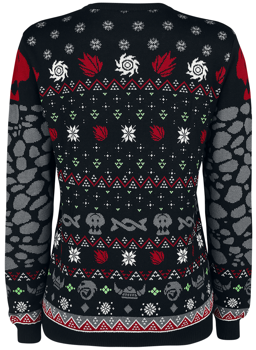 Pull de Noël  de Dragons - Krokmou - S à XXL - pour Femme - noir - Dragons - View 2
