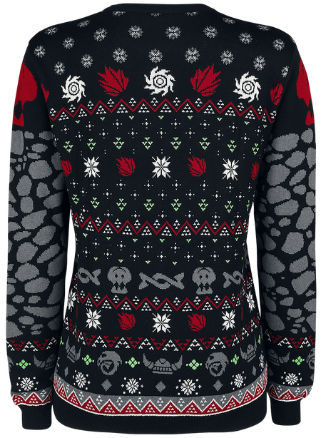 Pull de Noël  de Dragons - Krokmou - S à XXL - pour Femme - noir - Dragons - View 2