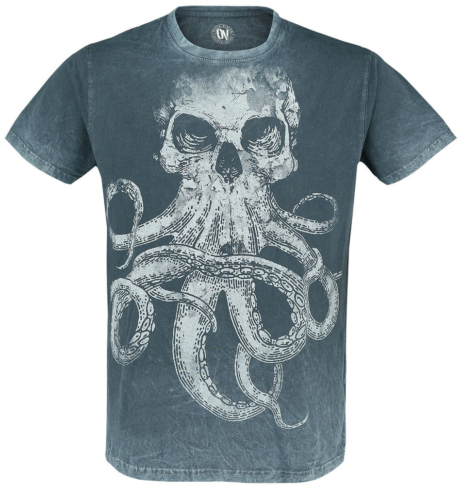 T-Shirt Manches courtes Gothic de Outer Vision - Dead Sea - S à 3XL - pour Homme - turquoise - Outer Vision