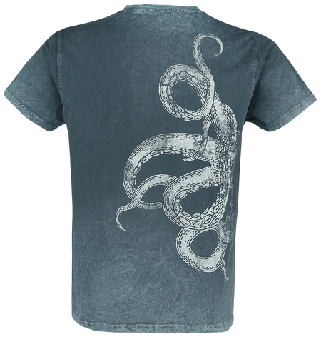 T-Shirt Manches courtes Gothic de Outer Vision - Dead Sea - S à 3XL - pour Homme - turquoise - Outer Vision - View 2