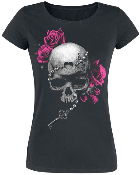 T-Shirt Manches courtes  de Gothicana by EMP - S à 5XL - pour Femme - noir - Gothicana by EMP