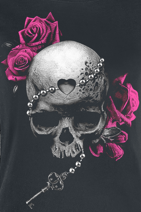 T-Shirt Manches courtes  de Gothicana by EMP - S à 5XL - pour Femme - noir - Gothicana by EMP - View 2