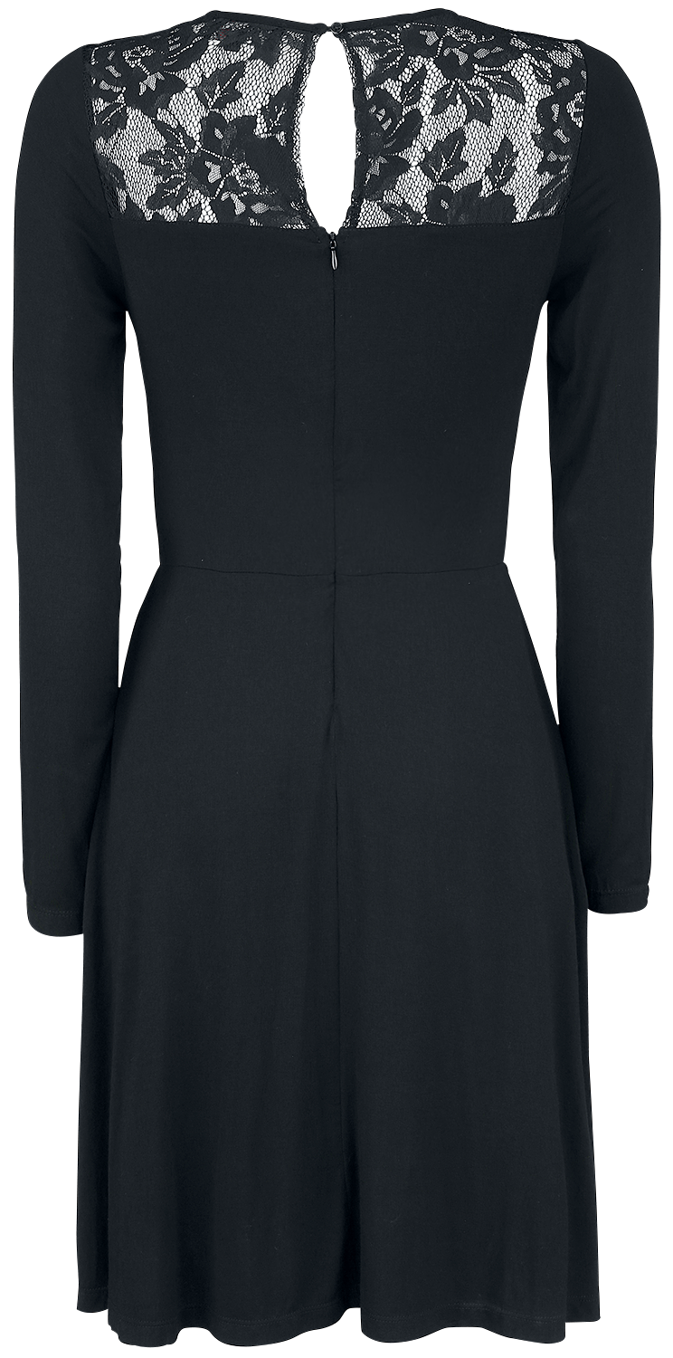 Robe mi-longue Gothic de Rotterdamned - Rockanje - Robe Longue D'Hiver Dentelle - S à 3XL - pour Femme - noir - Rotterdamned - View 2